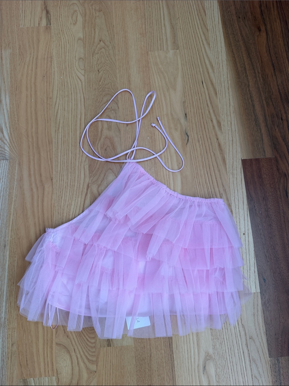 Cotton Candy Pink Layered Tulle Shirt